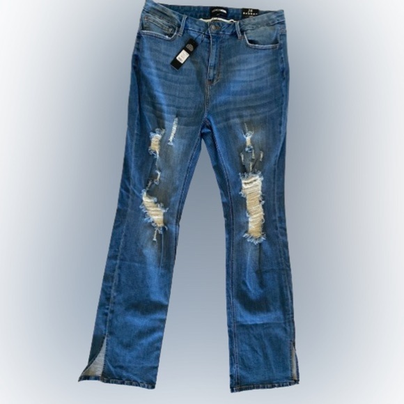 Tall Killing 'Em Kindly High Rise Jeans - Medium Blue Wash - Picture 6 of 13